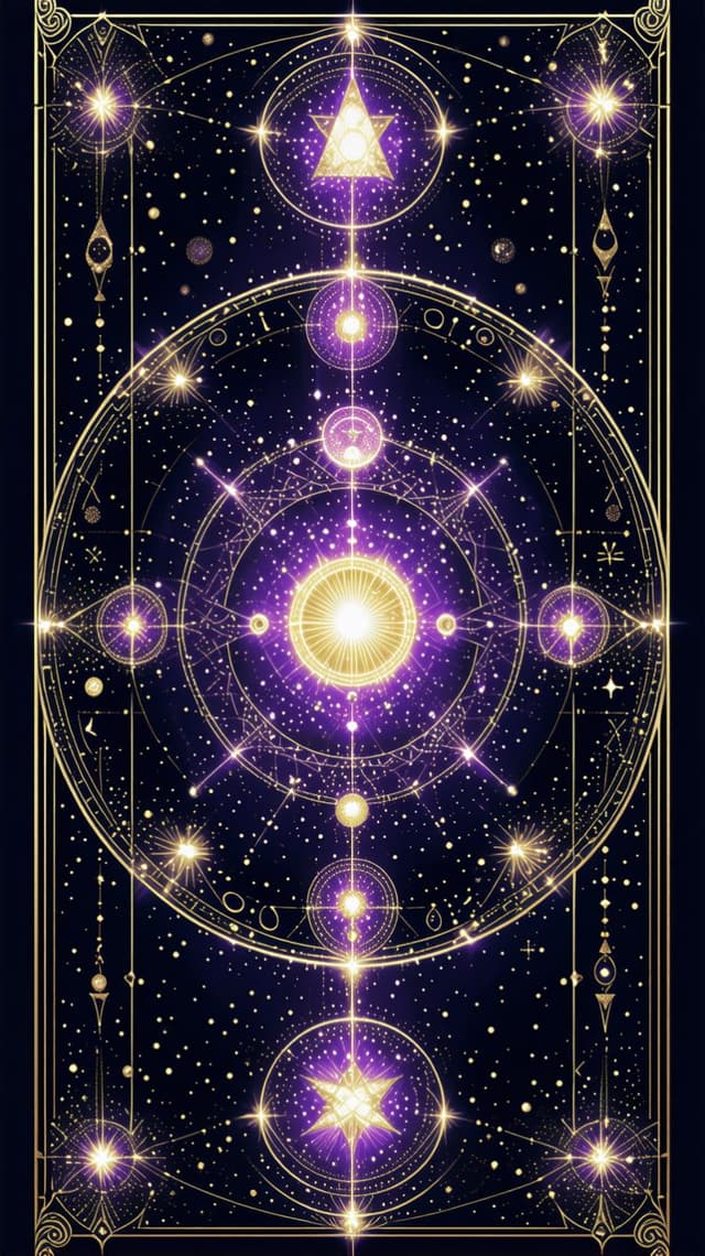 purple Tarot Card Back